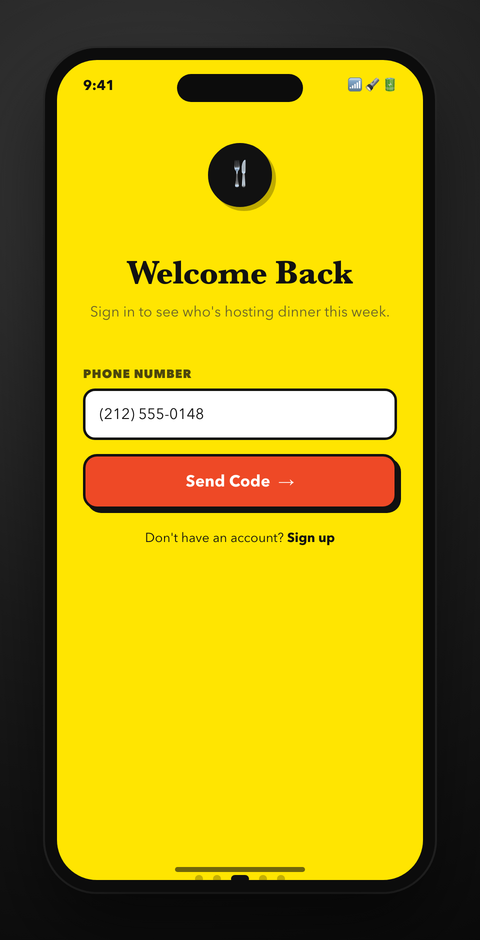 Phone-based sign-in